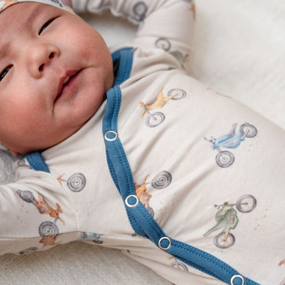 Newborn Knotted Gown - Ryder