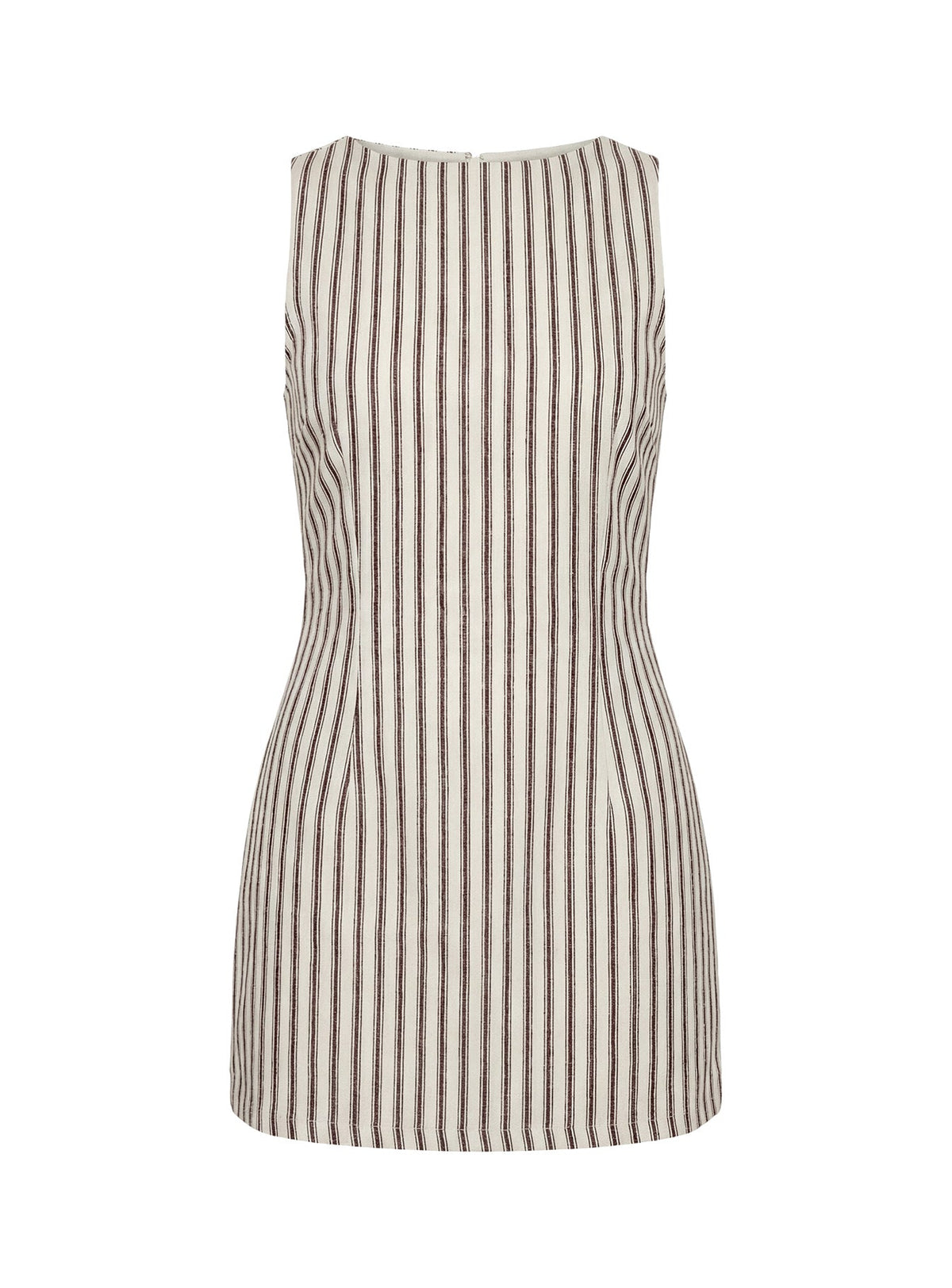 Yumiko Romper Brown Stripe