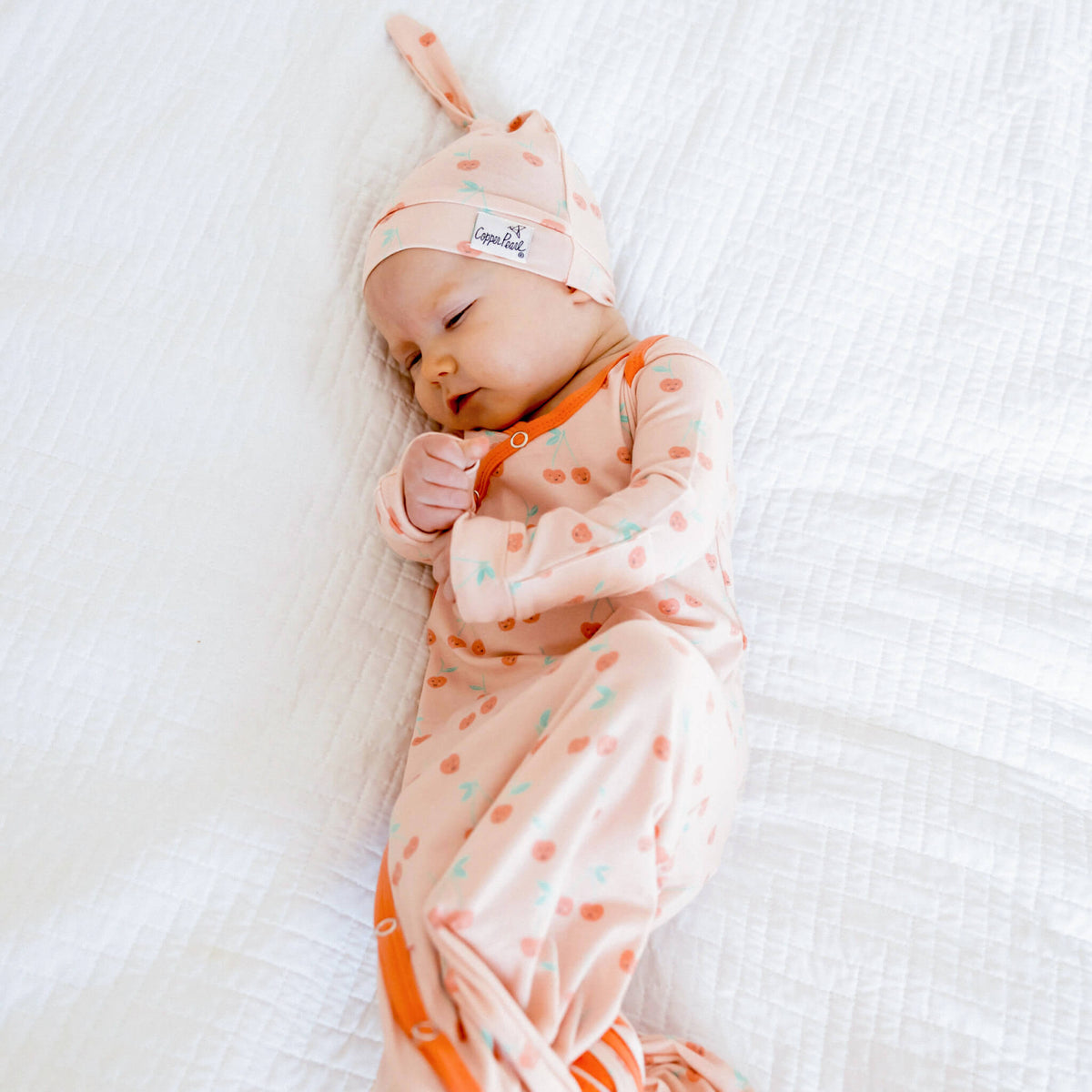 Newborn Knotted Gown - Cheery