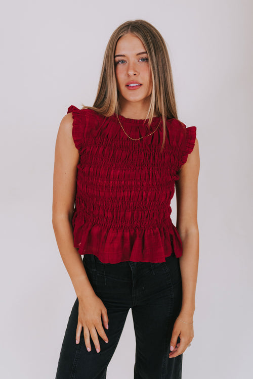 Candlelit Scarlet Top