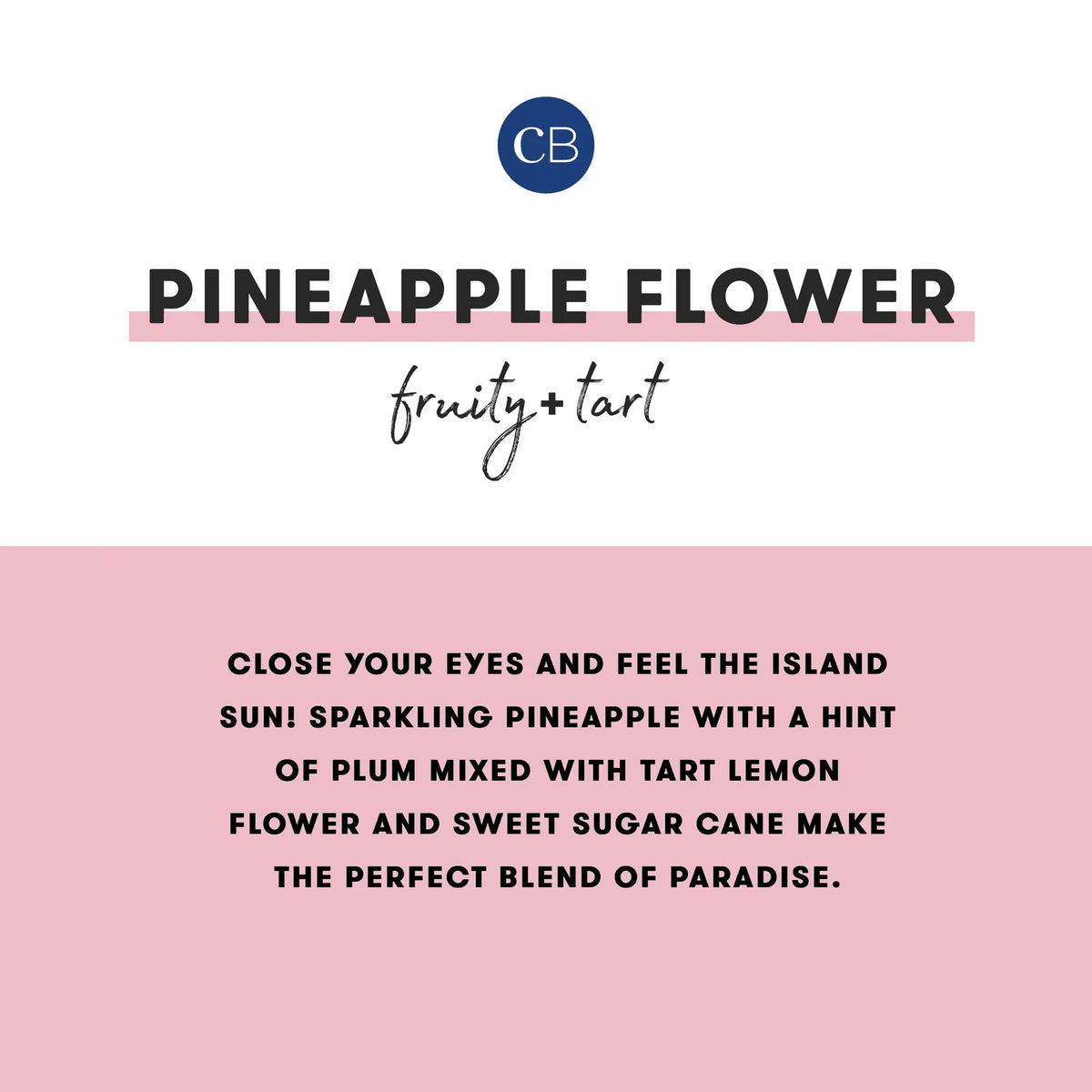 CAPRI BLUE - Pineapple Flower Pattern Play Petite Jar, 8 oz