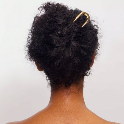 KITSCH - Metal Enamel French Hair Pin - Gold