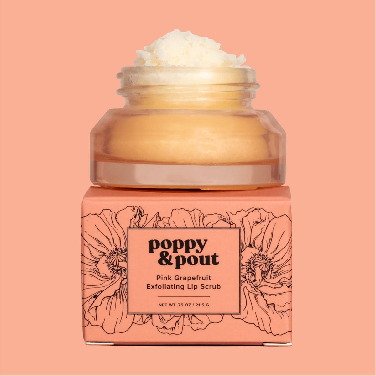 POPPY & POUT - Lip Scrub - Pink Grapefruit