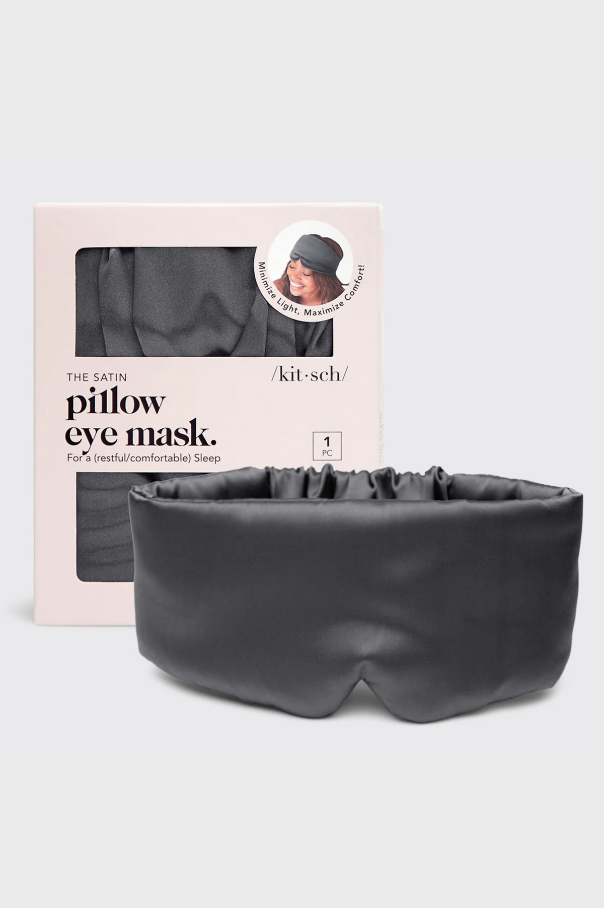 KITSCH - The Pillow Eye Mask - Charcoal
