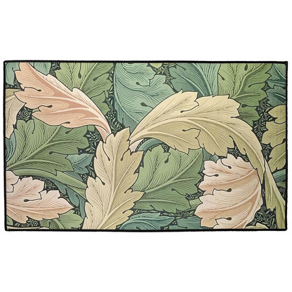 Acanthus Indoor/Outdoor Floor Mat William Morris Golden Green
