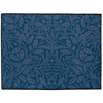 Acorn Indoor/Outdoor Floor Mat William Morris Dark Navy Blue