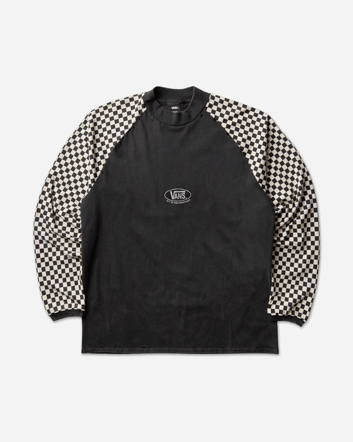 Vans Aod Racing Longsleeve T Shirt Black/White T-Shirts Longsleeve VN000TWXY281