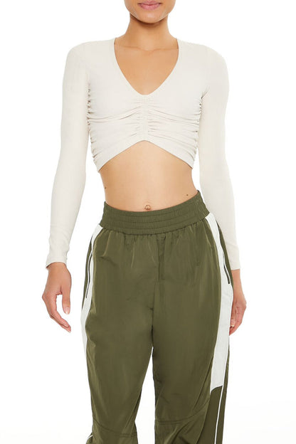 Active Ruched Crop Top