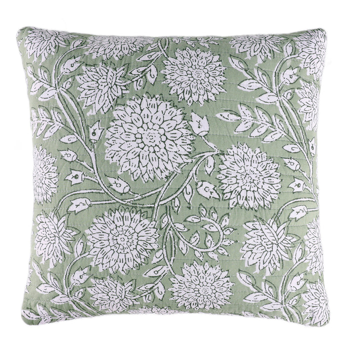 Adare Sage Quilted Pillow