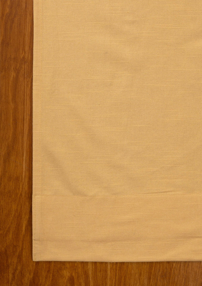 Amber Solid Slub Cotton Fabric