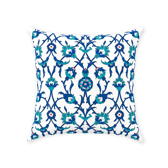 Amira Ottoman Cotton Pillows Blue Green