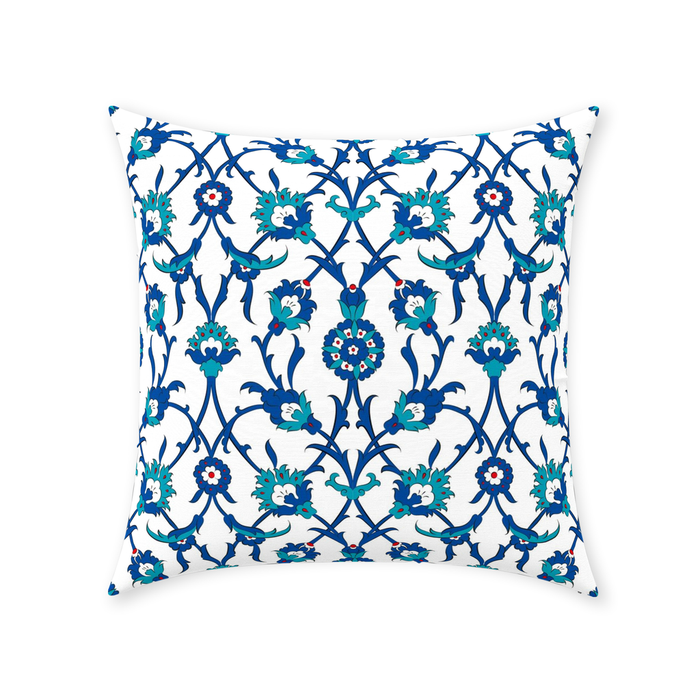 Amira Ottoman Cotton Pillows Blue Green