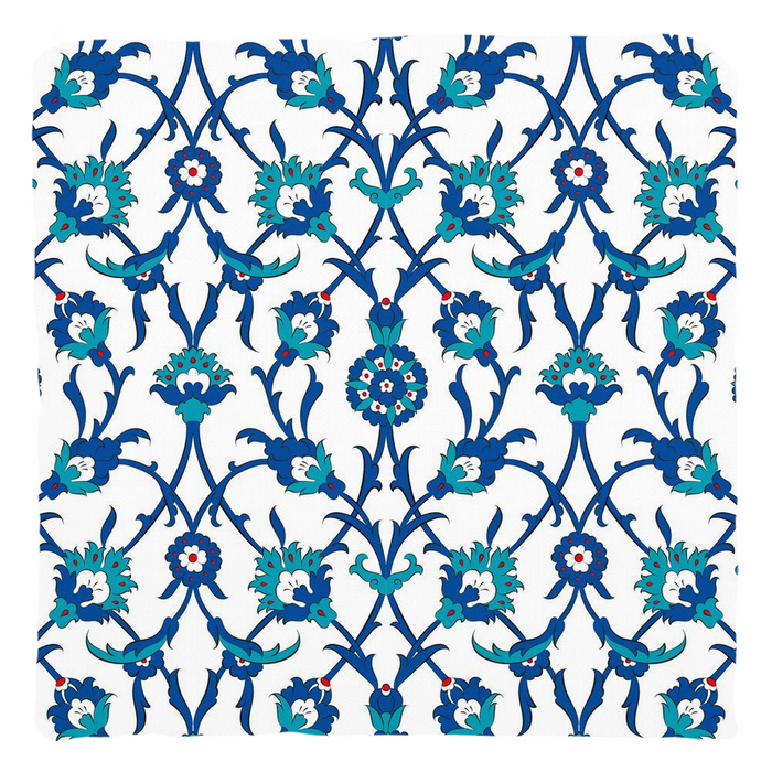 Amira Ottoman Cotton Pillows Blue Green