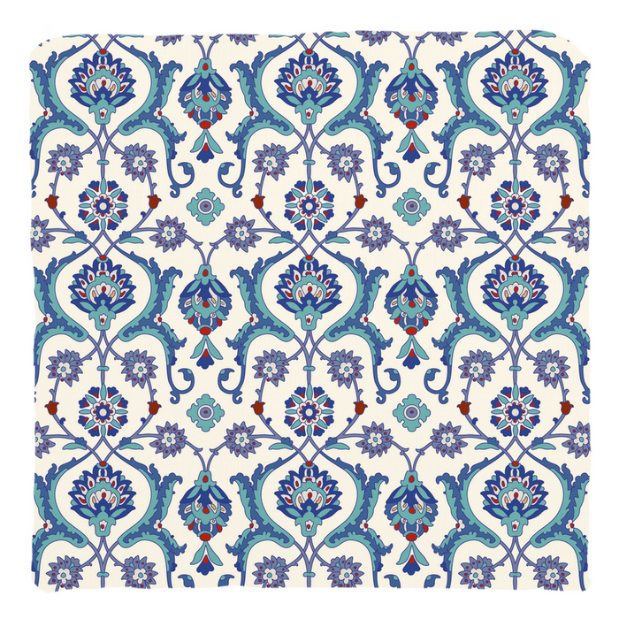 Antalya Ottoman Cotton Pillows Blue Lilac