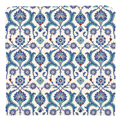 Antalya Ottoman Cotton Pillows Blue Lilac