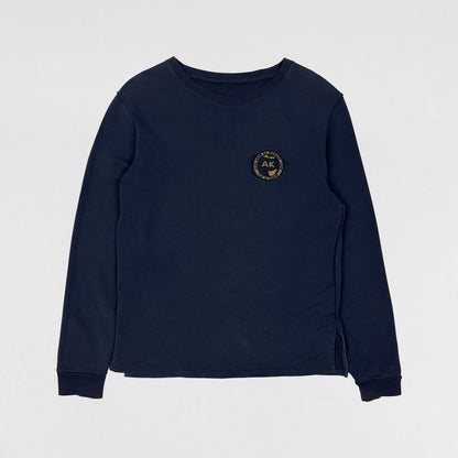 APC Kanye 2014 Inverted Patch Crewneck In Navy