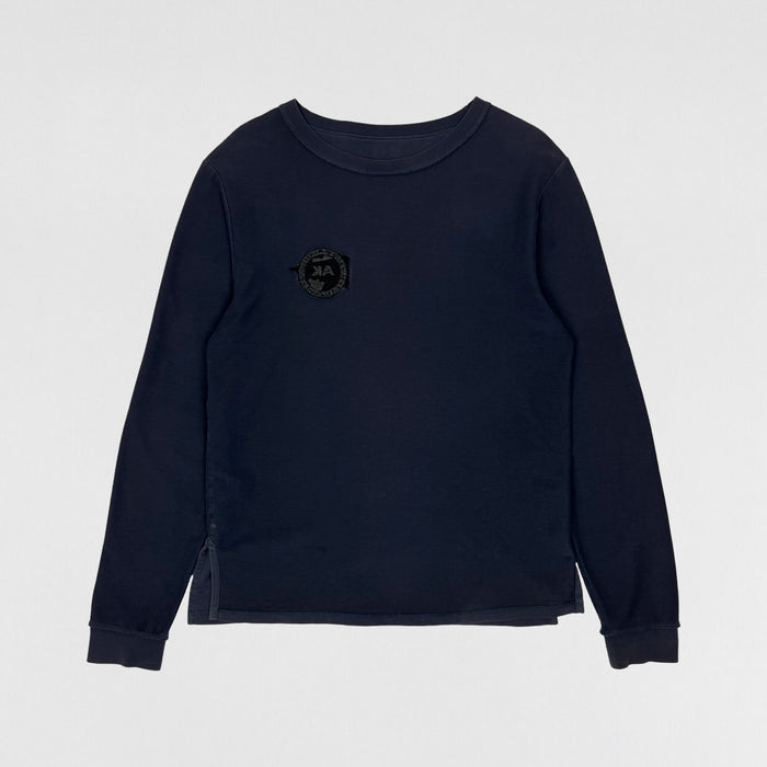 APC Kanye 2014 Inverted Patch Crewneck In Navy