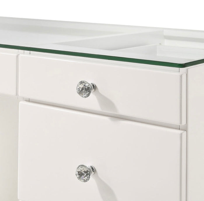 B4850 WHITE AVERY VANITY SET