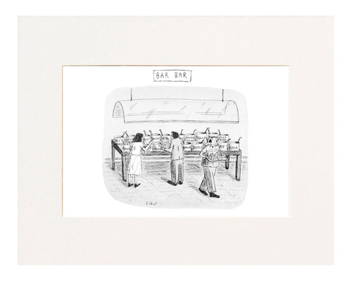 Bar Bar Cartoon Print