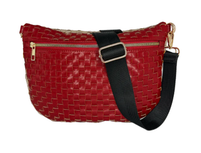 Belle Flat Weave Crossbody (3 colors)