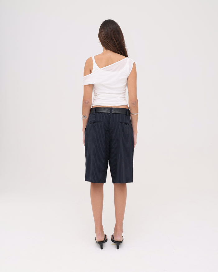 Bermuda Short - Ink Pinstripe