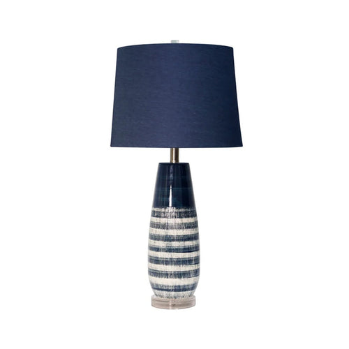 berni blue table lamp from Stylecraft Lamps
