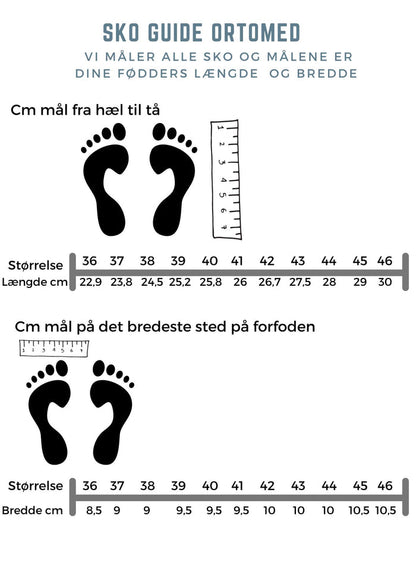 Blå flexibel sko med halkfria sulor