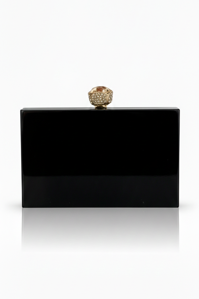 Black Aura Resin Clutch
