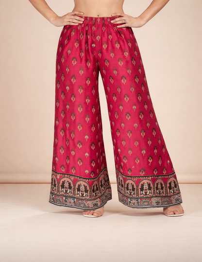 Black printed kaftan co-ord set with relaxed silhouette, modern festive wear for women in Singapore