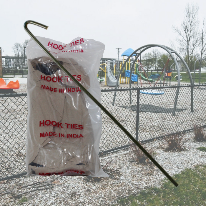 Black Vinyl Coated Wire Ties #16  8-1/4" x 9 ga (Bag of 100)