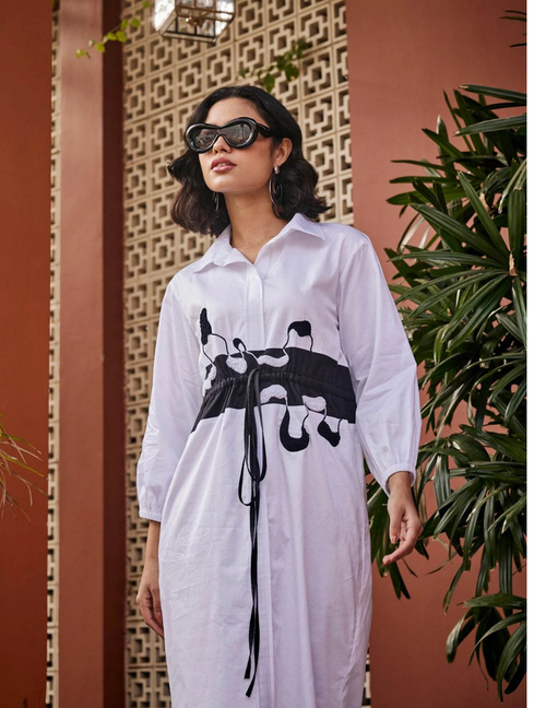 Bloom White Tunic Dress