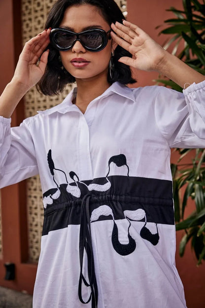 Bloom White Tunic Dress