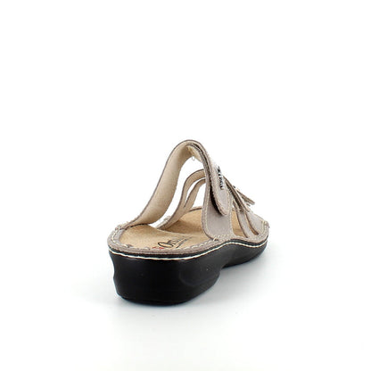 Bred skinn slip-on för hallux valgus