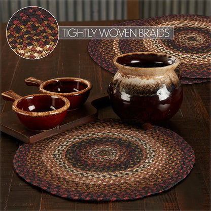 Brick Raven Braided Trivet 15" Set of 3