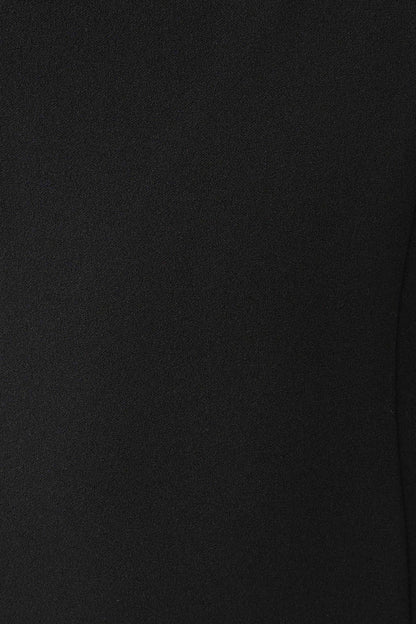 Briella V Neck Suiting Maxi Dress - Black
