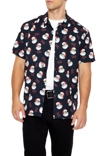 Christmas Santa Motif Shirt