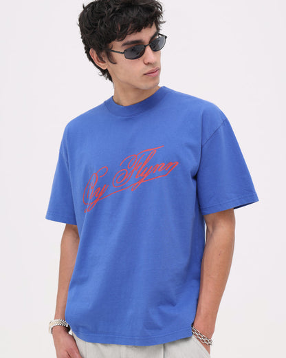 Cotton Tee - Cobalt