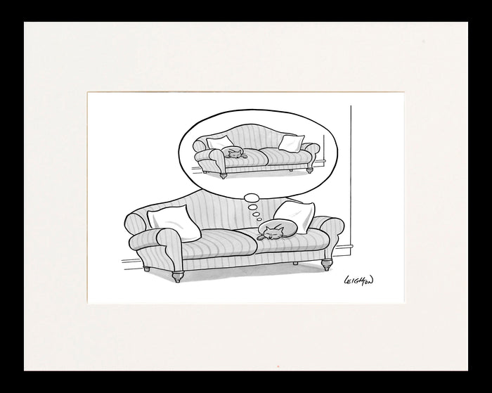 Couch Dreams Cartoon Print