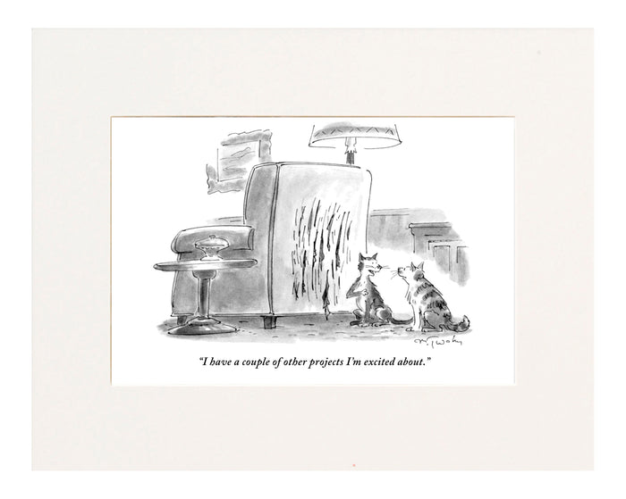 Couple of Other Projects Cartoon Print