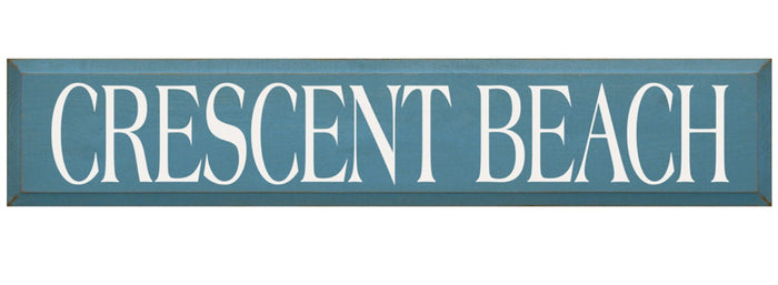 Crescent Beach Wooden Sign