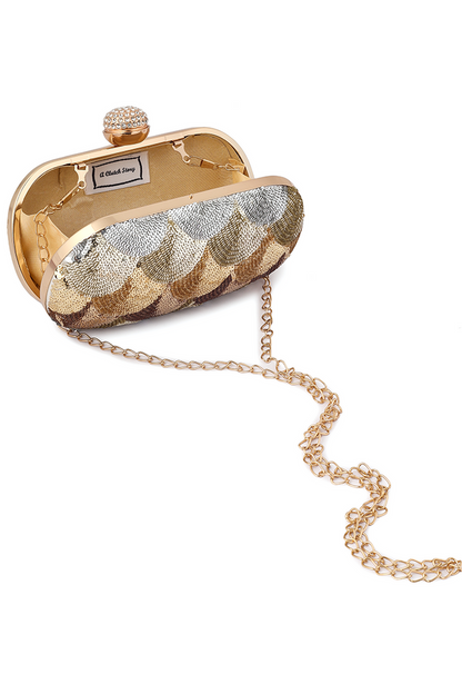 Crystal Studded Clutch