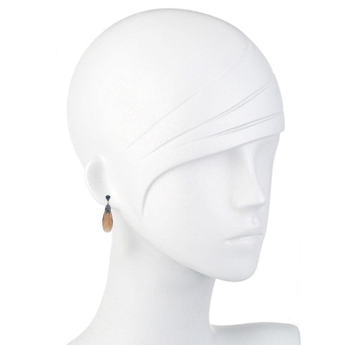 Crystal Tear Drop Earrings-Theia Jewelry-Swag Designer Jewelry