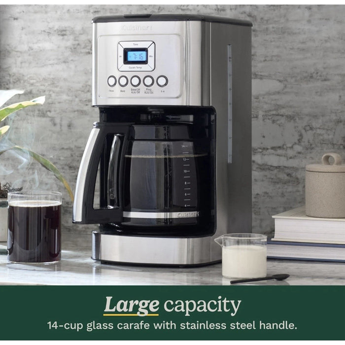 Cuisinart 14-Cup Programmable Coffee Maker with Glass Carafe – Open Box