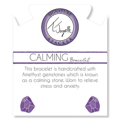 Defining Bracelet- Calming Bracelet with Amethyst Gemstones