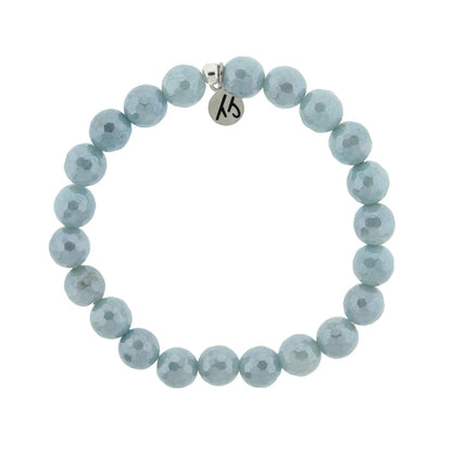 Defining Bracelet- Positivity Bracelet with Blue Quartzite Gemstones