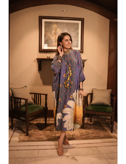 Denim Blue Kaftan Dress