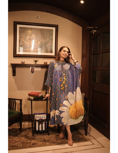 Denim Blue Kaftan Dress