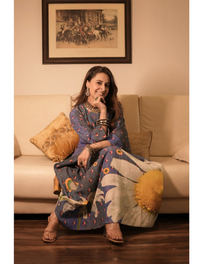 Denim Blue Kaftan Dress