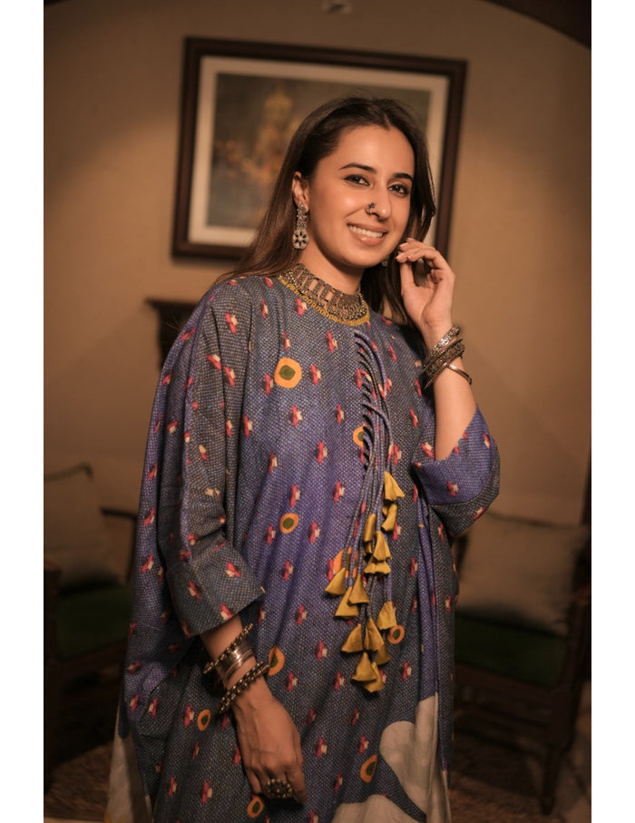 Denim Blue Kaftan Dress
