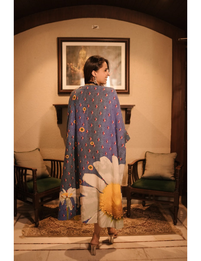 Denim Blue Kaftan Dress